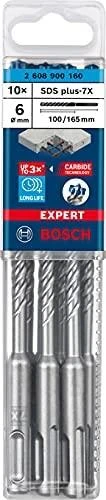 Bosch SDS-plus-7X grąžtas 6x100x165mm, 10 vnt.