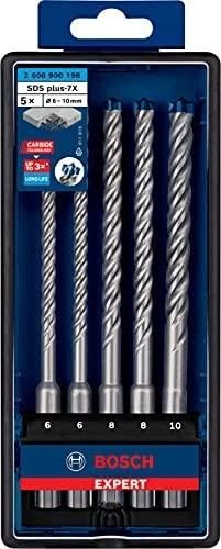 Grąžtas Bosch SDS plus-7X gražtu komp Robust Line 6/6/8/8/10 mm
