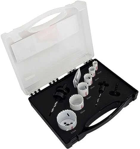 Grąžtas Makita HSS Bi-Metal gręžimo karūnų komplektas 9-dydžiai D-47123