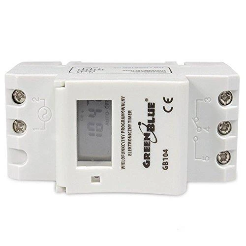 GreenBlue PROGRAMUOJAMAS ELEKTRONINIS LAIKO JUNGIKLIS GB-104
