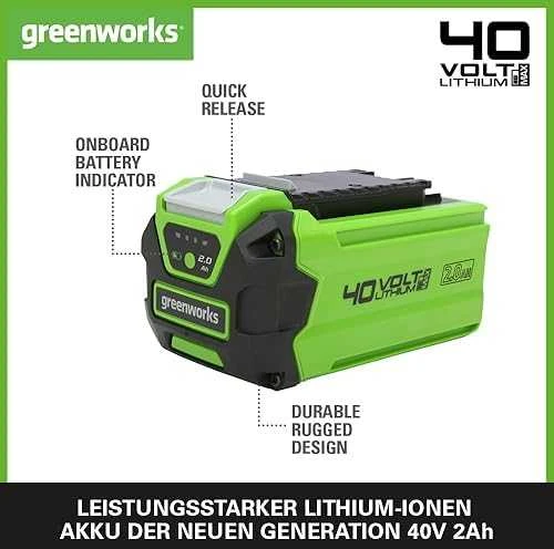 Akumuliatorius Greenworks G40B2; 40 V; 2,0 Ah; Li-ion