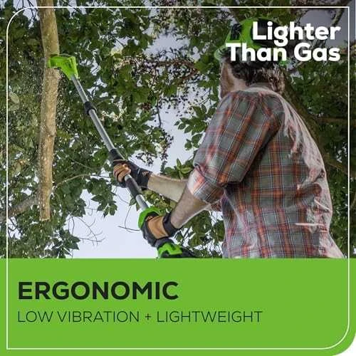 Greenworks Grandininė aukštapjovė G40PSF 20 cm, 40V, be akumuliatoriaus ir kroviklio