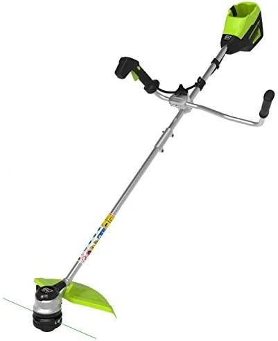 Greenworks GD60BCB  60V krūmapjovė 40 cm, su dviračio tipo rankena (be akumuliatoriaus ir kroviklio)