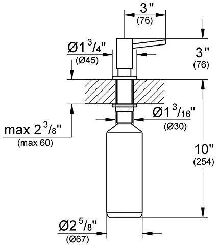 Dozatorius GROHE Cosmopolitan 40535DC0 nerūdyjantis plienas