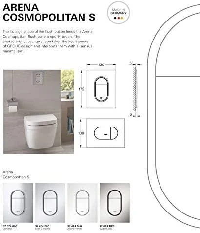 Vandens nuleidimo plokštė Grohe ARENA COSMOPOLITAN S 37624000