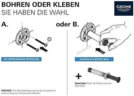 Aksesuarų rinkinys Grohe Essentials City 40407001