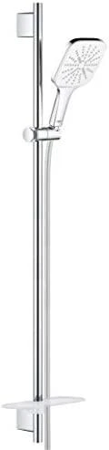 Rankinio dušo komplektas GROHE RAINSHOWER SMARTACTIVE 130 CUBE, 26587LS0, moon baltas