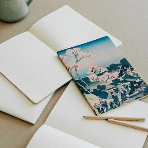 ERIK The Great Wave of Kanagawa Hokusai pack 3 A5 notebooks