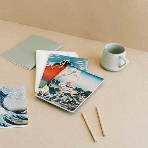 ERIK The Great Wave of Kanagawa Hokusai pack 3 A5 notebooks