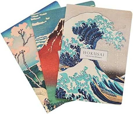 ERIK The Great Wave of Kanagawa Hokusai pack 3 A5 notebooks