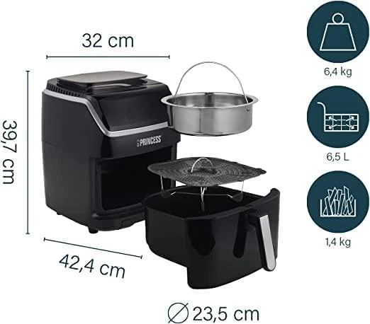 Oro gruzdintuvė Air Fryer Princess 6,5 l