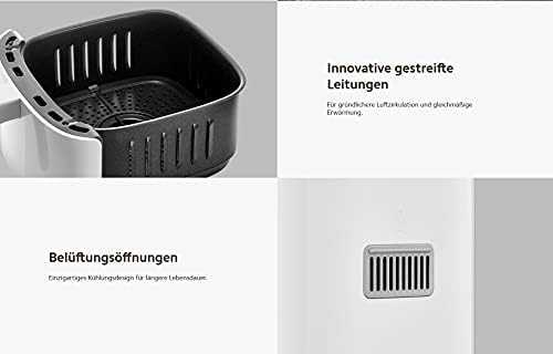 Gruzdintuvė Xiaomi Mi Smart Air Fryer Power 1500 W, Talpa 3.5 l, Balta