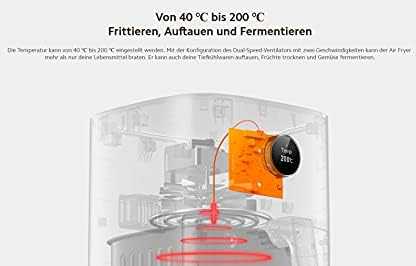 Gruzdintuvė Xiaomi Mi Smart Air Fryer Power 1500 W, Talpa 3.5 l, Balta