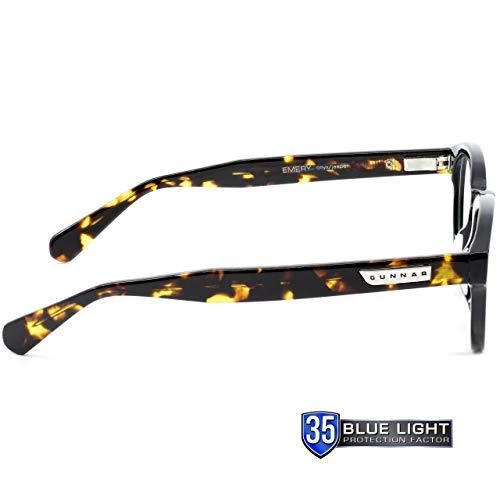 Triton GUNNAR Optiks Emery kompiuterio akiniai - skaidrus lęšis, juodas/vėžlio kiauras