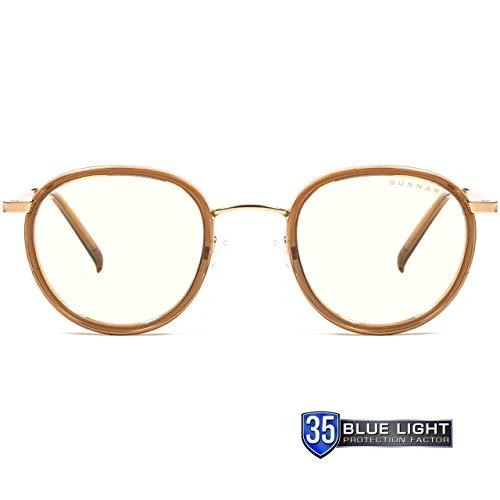 GUNNAR Optiks Atherton kompiuterio akiniai - skaidrūs lęšiai, auksiniai