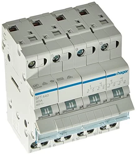 Modulinis kirtiklis Hager SFT440 40A, 4 polių
