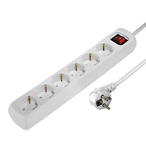 Hama 00108833 - 6 kintamosios srovės lizdas (-ai) - 230 V - 16 A - 3500 W - Baltas - Plastikas