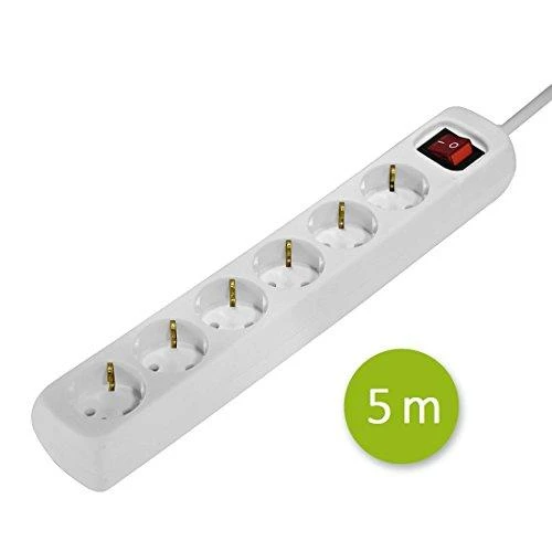 Hama 00108833 - 6 kintamosios srovės lizdas (-ai) - 230 V - 16 A - 3500 W - Baltas - Plastikas