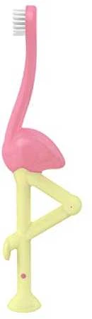 Dr. Brown's dantų šepetėlis 1-4 metų Flamingo