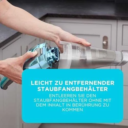 Dulkių siurblys Black & Decker Juodas & Decker NVC220WBC handheld vacuum Mėlyna, Chrome Bagless