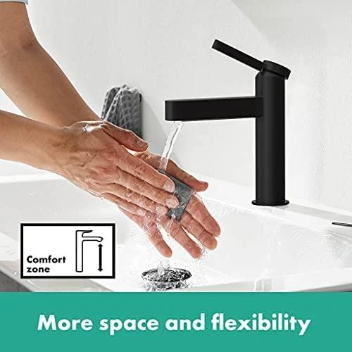 Hansgrohe Maišytuvas praustuvui HG Finoris 76023670 juodas kilimėlis