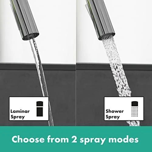 Hansgrohe Focus 240 virtuvinis maišytuvas su ištraukiamu snapu, chromas