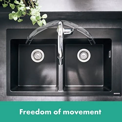 Hansgrohe Focus 240 virtuvinis maišytuvas su ištraukiamu snapu, chromas