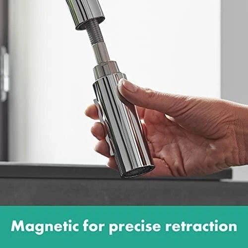 Hansgrohe Focus 240 virtuvinis maišytuvas su ištraukiamu snapu, chromas