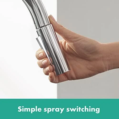 Hansgrohe Focus 240 virtuvinis maišytuvas su ištraukiamu snapu, chromas