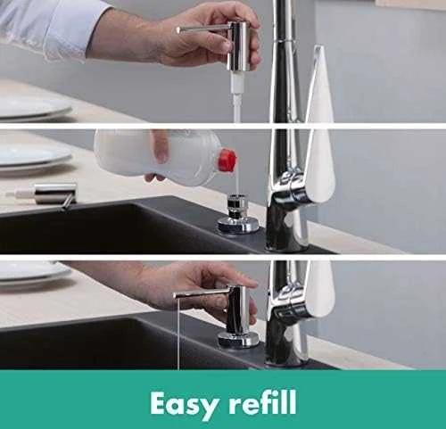 Muilo dozatorius Hansgrohe A51, 40448800, nerūdijančio plieno