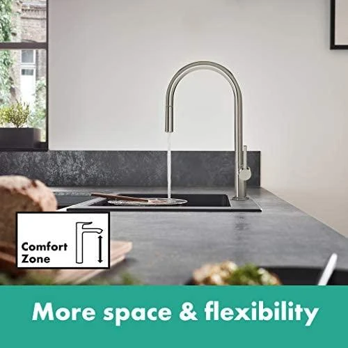 Virtuvinis maišytuvas su išt.žarna Hansgrohe 72802800