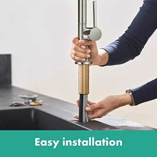 Virtuvinis maišytuvas su išt.žarna Hansgrohe 72802800