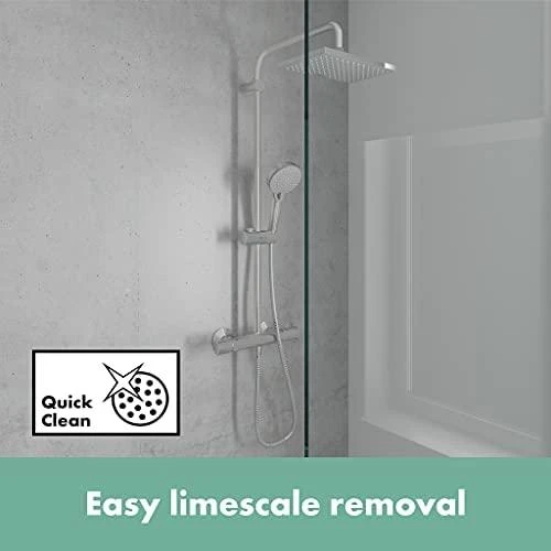 Termostatinė dušo sistema Hansgrohe Vernis Shape 230 1 Jet 26286670, juoda matinė