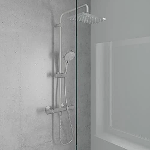 Termostatinė dušo sistema Hansgrohe Vernis Shape 230 1 Jet 26286670, juoda matinė