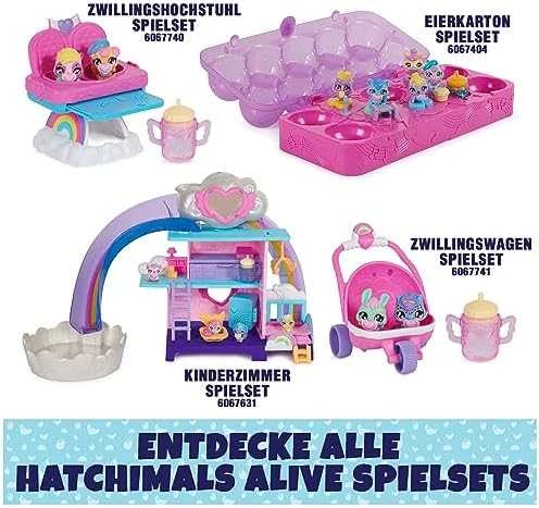 Žaislinis figurėlių rinkinys Hatchimals Alive! Hungry Hatchimals