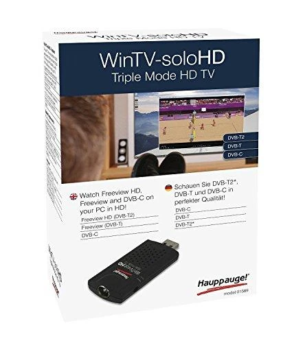 Hauppauge USB TV imtuvas WinTV-soloHD DVB-T/DVB-C, juodas, 01589