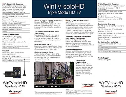 Hauppauge USB TV imtuvas WinTV-soloHD DVB-T/DVB-C, juodas, 01589