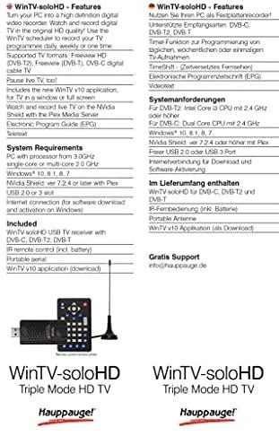Hauppauge USB TV imtuvas WinTV-soloHD DVB-T/DVB-C, juodas, 01589