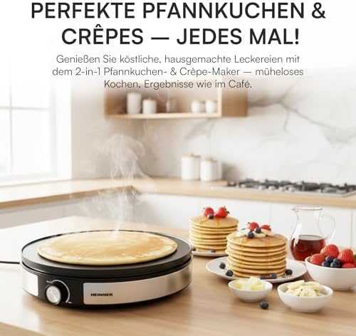 Vaflinė Blynų kepimo paviršius, 1500W HCPM-F15RVSS HEINNER