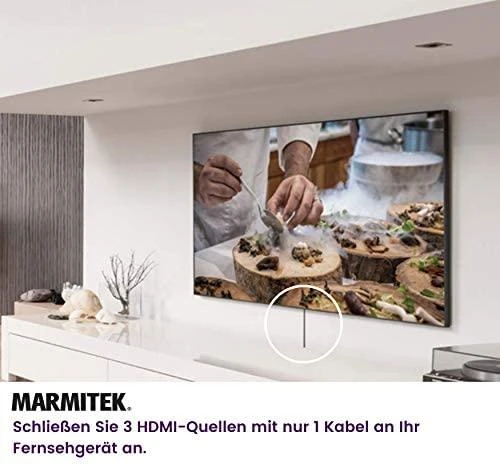 „Marmitek Connect 310 UHD 2.0“, HDMI, 2.0b, juodas, 18 Gbit/s, 600 MHz, 2560 x 2048 pikselių