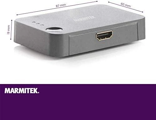 „Marmitek Connect 310 UHD 2.0“, HDMI, 2.0b, juodas, 18 Gbit/s, 600 MHz, 2560 x 2048 pikselių