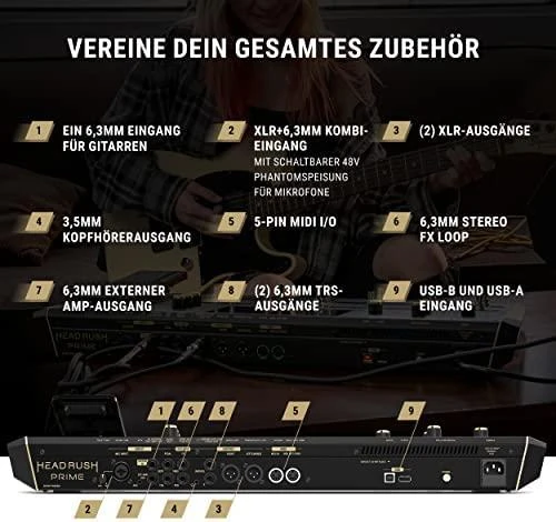 HDR Headrush Prime – multiefektinis, gitaros ir vokalo procesorius