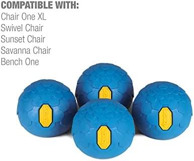 JAV Helinox Vibram Ball Feet Set 45 mm – Vibram guminės kojelės Helinox kėdėms (4 vnt.)