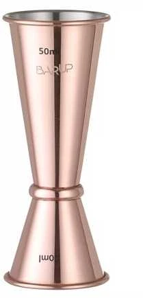 Bar Up Bartender gėrimų matavimo puodelis dvipusė varis 25ml 50ml Hendi 593332