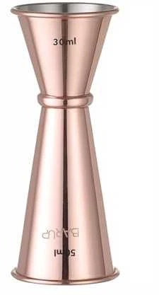 Bar Up Bartender gėrimų matavimo puodelis dvipusė varis 25ml 50ml Hendi 593332