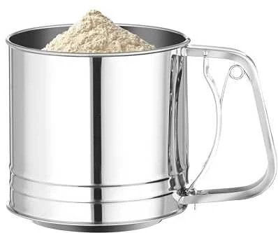 Hendi Sijotukas, plieno puodelis miltams sijoti, 550 g