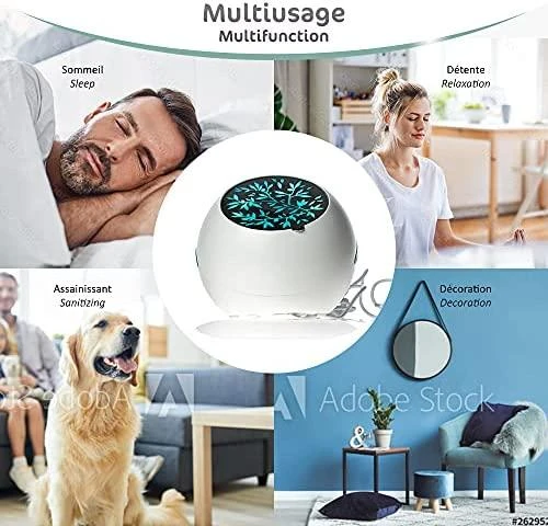 Nepriskirta Pulsuojančios oro srovės aromatinis difuzorius Innobiz VENTILIA (prekė su trūkumais)