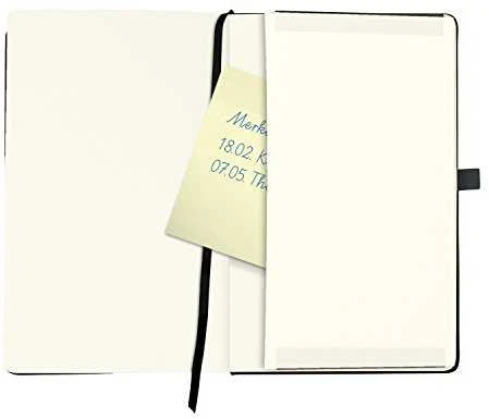 Herlitz notebook blank 96 sheets juodas A5