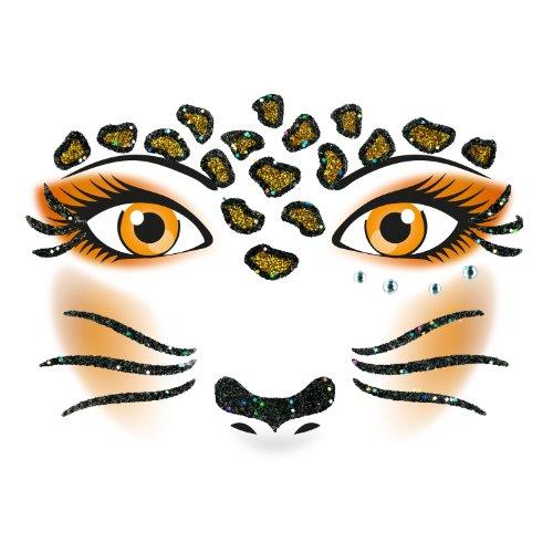 Herma Naklejka do zdobienia twarzy Leopard - 15303