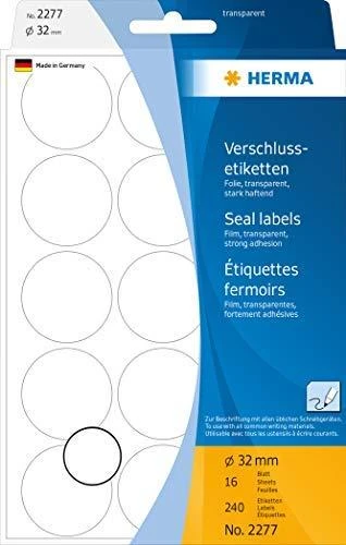 Herma savaime užsisandarinančios etiketės fi 32 mm (2277)